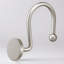 Crochets de rideau de douche, anneaux de rideau de douche en nickel, anneaux de crochets décoratifs ronds en métal antirouille pour tringles de salle de bain, ensemble de 12 crochets solides robustes-122781932