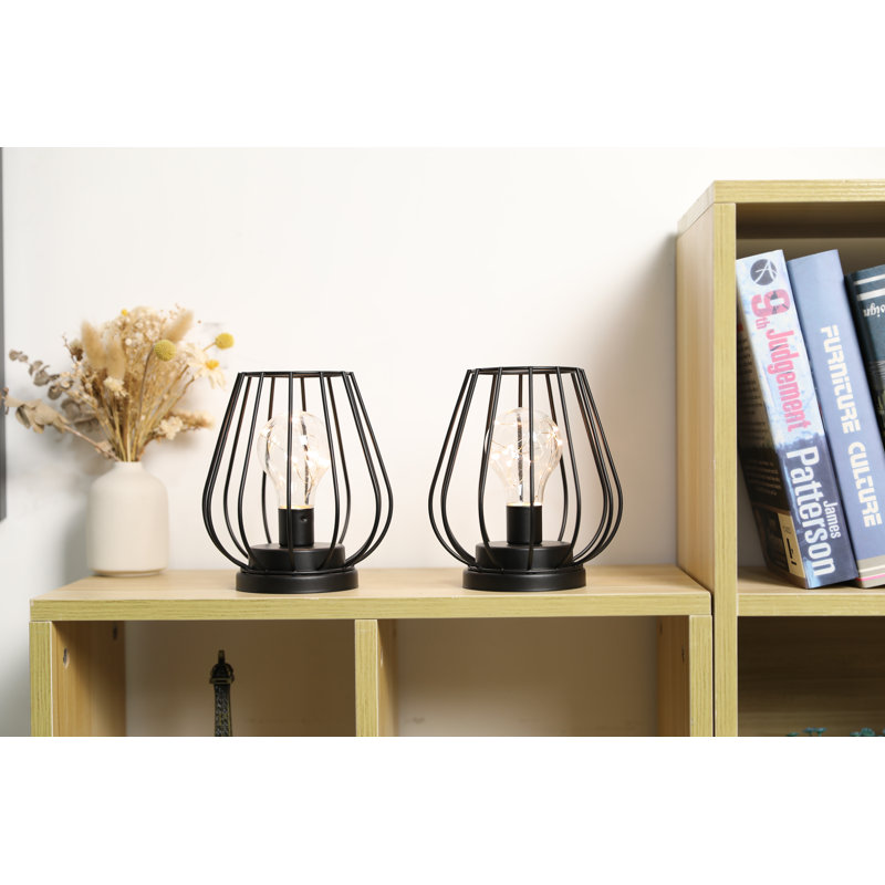 Lampe de table d'extérieur à DEL 7,3 po à piles intégrée