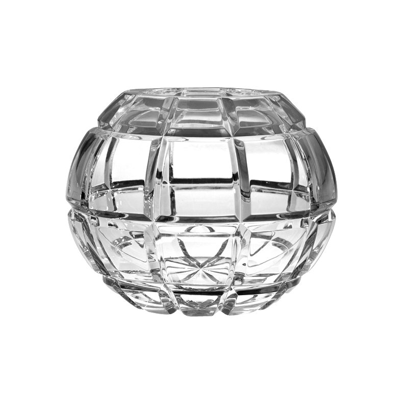 Blossom Crystal Table Vase, 3.75" H x 5" W