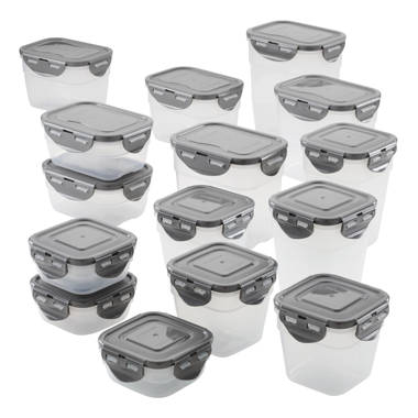 Rubbermaid 3 Cup Clear Premier Food Storage Container With Gray Lid (Pack  of 1) 