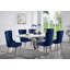 Ensemble de meubles de salle à manger à oreilles contemporain en flanelle 2 pièces-968299661