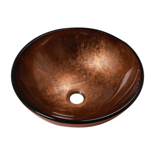 Elegant Tempered Glass Sink With Pop-up Drain For Modern Bathrooms