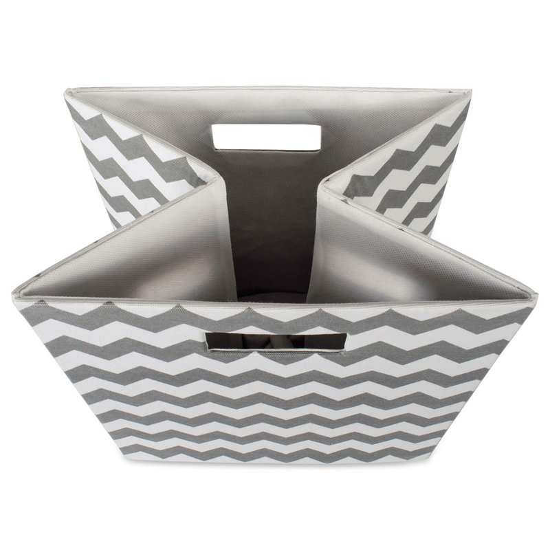 Cube en tissu de polyester, H 13 po x l 13 po x p 13 po, Bleu sarcelle
