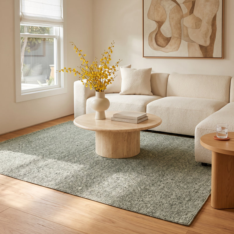Rectangle Taro Wool Area Rug, Rectangle 9' x 12'
