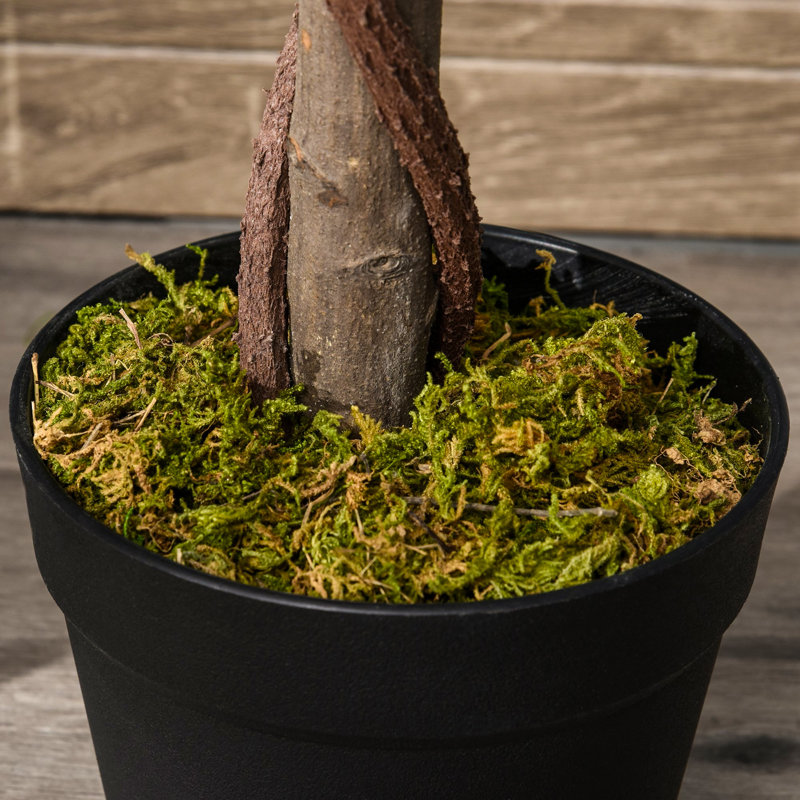 120cm Faux Evergreen Tree in Cement Pot