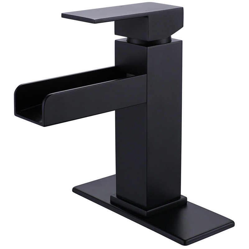Single-Hole Single-handle Bathroom Faucet, Matte Black