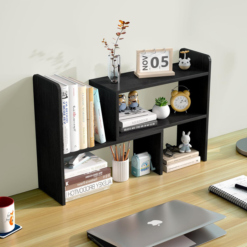 Manufactured Wood Desk Organiser, Black
