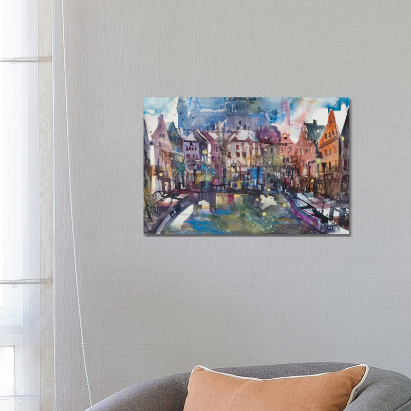Amsterdam 1 Piece Wrapped Canvas Painting, 66.04 cm H x 45.72 cm W x 1.91 cm D