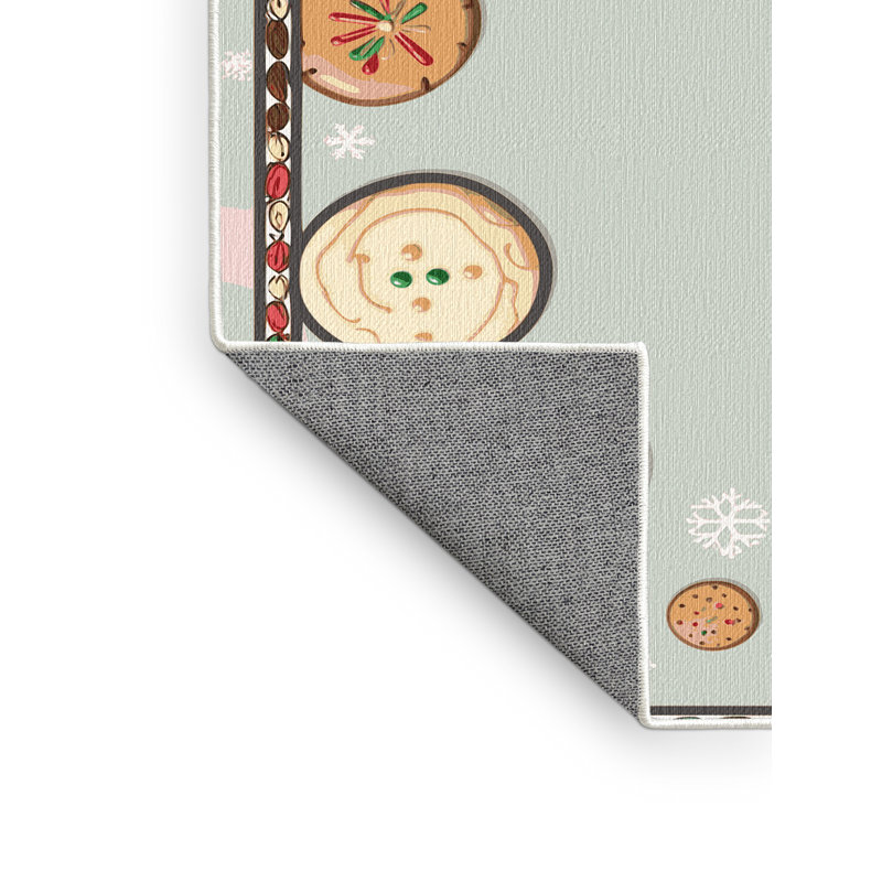 Tapis de fête des six biscuits lavables Ginza, Tapis de couloir 2 pi x 4 pi