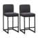 Smart Chenille Upholstery Bar Stools Set of 2