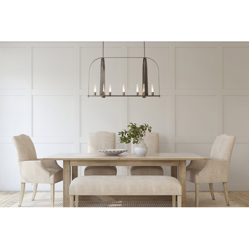 Triomphe 9 - Light Kitchen Island Linear Pendant, Oil Rubbed Bronze