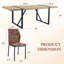 Ensemble de table de salle à manger 87 pouces en bois avec chaise rembourrée en similicuir-1656756925-1667589834-1658682294