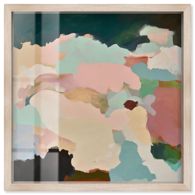 «Brushed Beauty I Shadowbox Print», art mural vert par Art Remedy