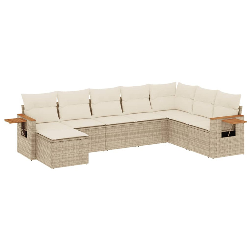 Ensemble de canapé de jardin Vidaxl beige