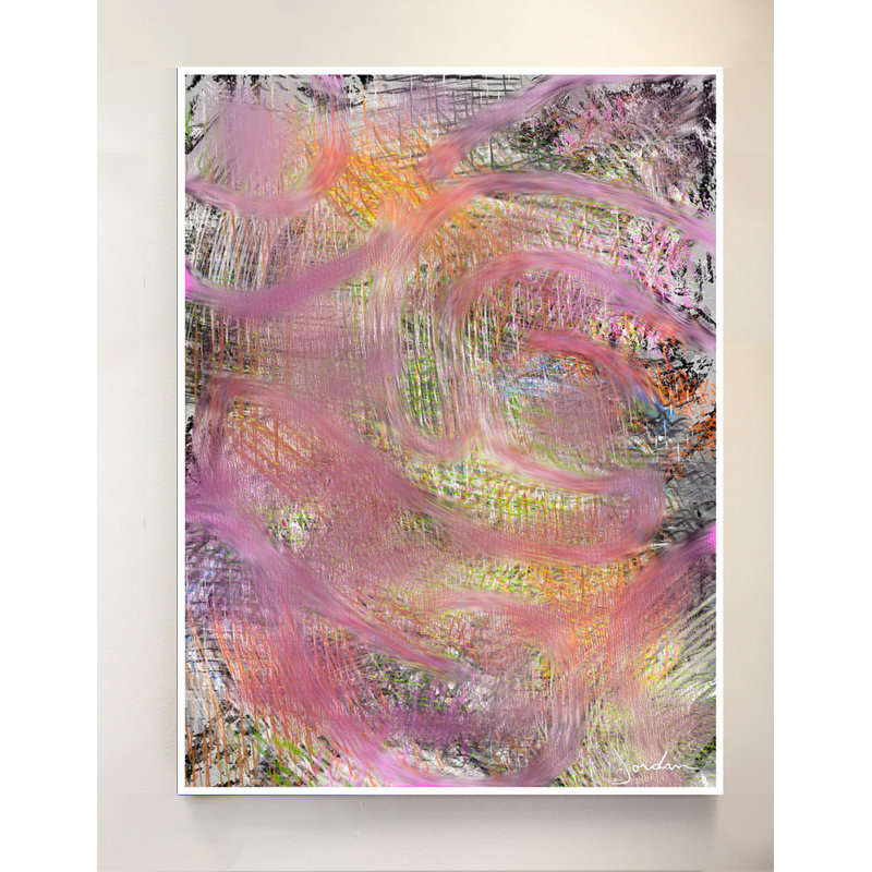 Peinture texturée tissée