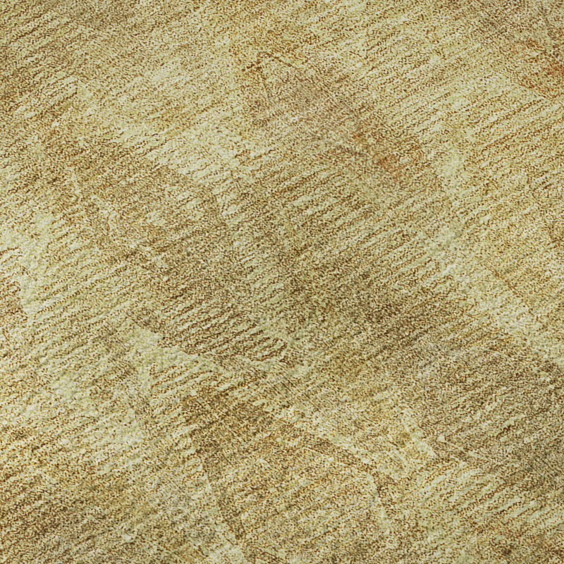 Red Diamond Pattern Washable Synthetic 5' x 7' Rug