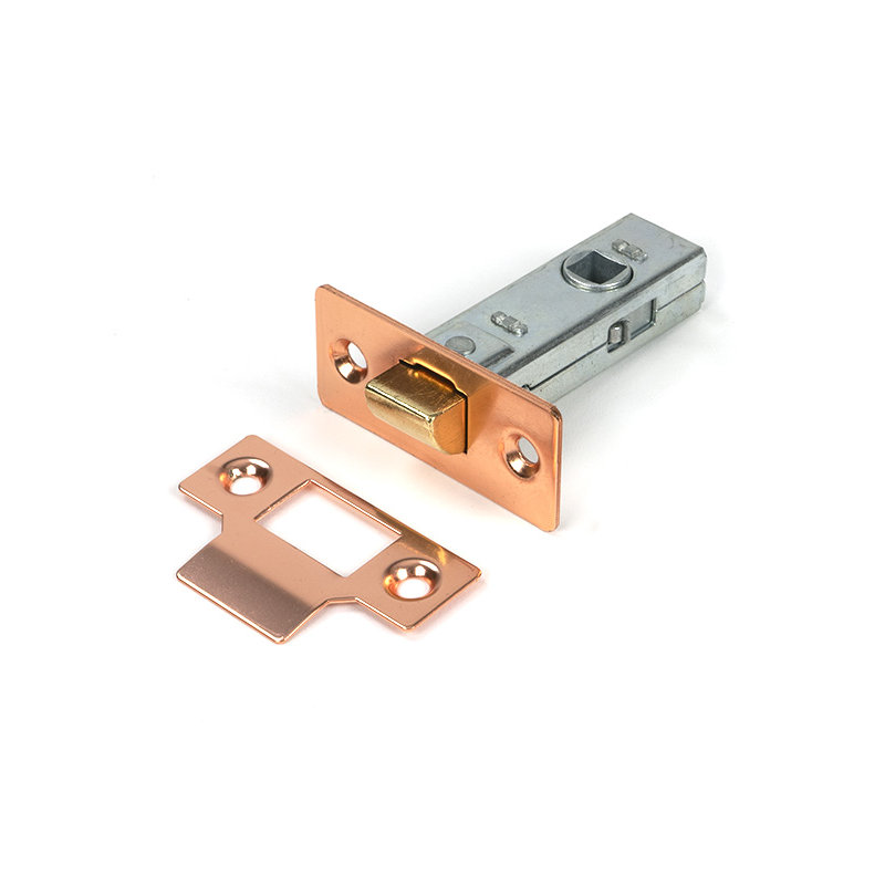 Tubular Mortice Latch, Polished Bronze