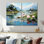 «China Art Jade Lotus II», art mural sur toile