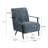 Modern Polyester Lounge Chair Set with Metal Frame-1856004246