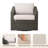 Tiaka Outdoor Swivel Rattan Single Patio Chair with Ottoman-185629824-185629825-147241959