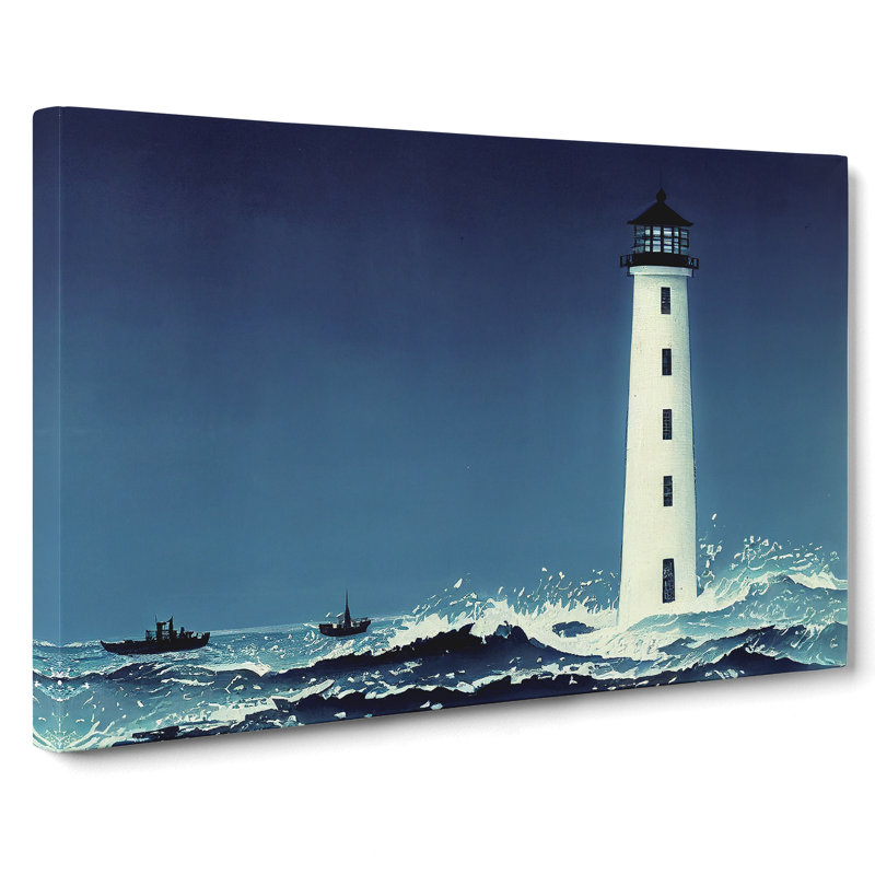 Terrific Lighthouse - Wrapped Canvas, 35cm H x 50cm W x 3cm D