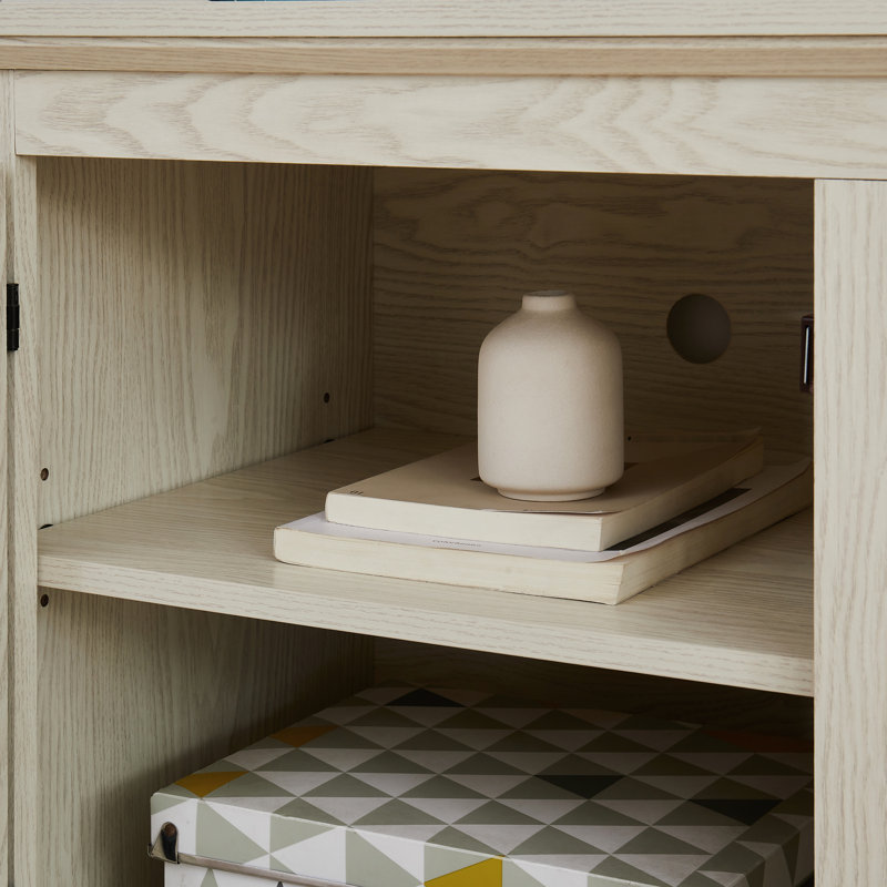 Meuble télé avec surface et tablette réglable pour foyer de bureau moderne de 4 777 po