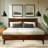 Acacia Aurora Premium Solid Wood Platform Bed Frame and High Headboard, Queen Bed Frame with Headboard Included, Mid Century Modern Bed Frame-82628789-92323218