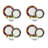 Cancun Porcelain Dinnerware - Service for 4