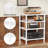 4-Tier White Wooden AV Media Stand With Stereo And Audio Shelves For Home And Office-212507798