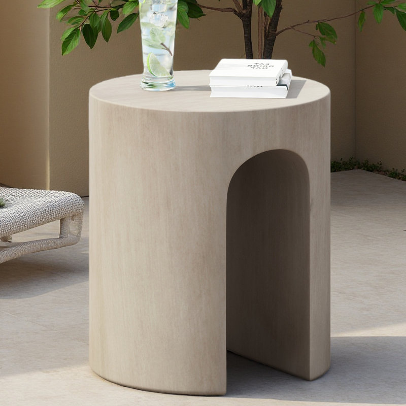 Table d'appoint d'extérieur ronde en U MGO