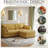 Maelina 3 - Piece Upholstered Orange Corduroy Modular Sectional Sofa with Pillow Back and Removable Ottoman-999701648