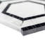 Nova 6" Hexagon Polished Marble Mosaic Tile-2061913708