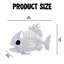 Squelette de poisson Glow-in-the-Dark, 2 pièces