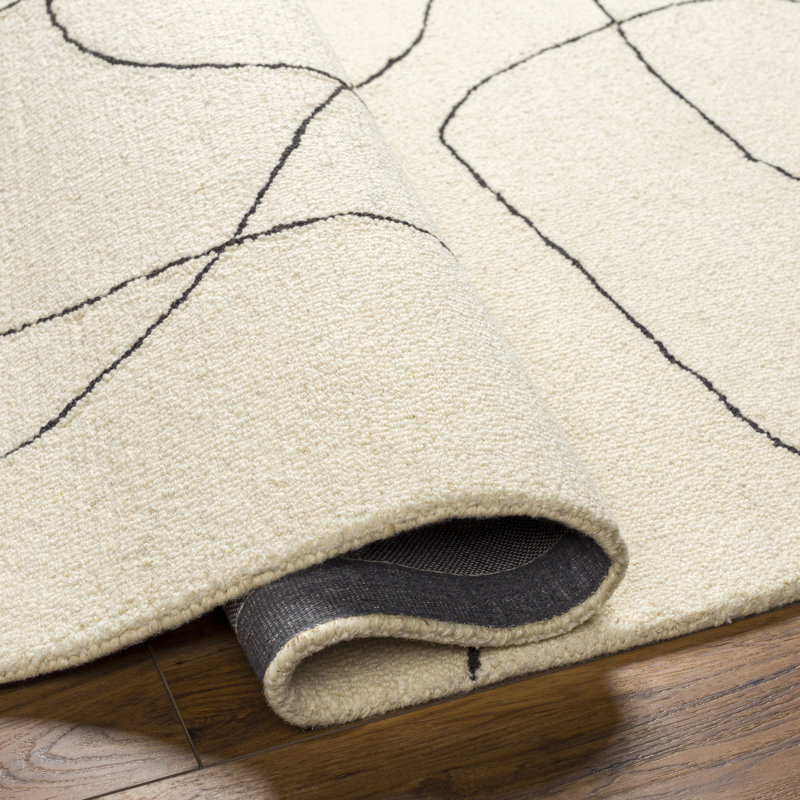 Chantise Wool Abstract Indoor Rug, Rectangle 5' x 7'6"