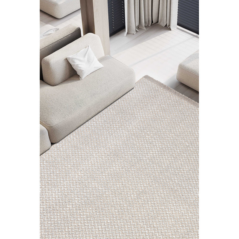 Tapis crème en jute / sisal Marqies, Rectangle 6 pi 7 po x 9 pi 7 po