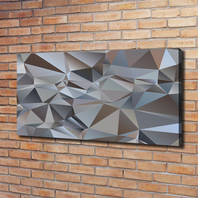 Abstraction Triangles - No Frame Print on Canvas