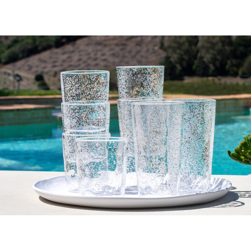 Jerika 17oz. Acrylic Drinking Glass Set, Clear