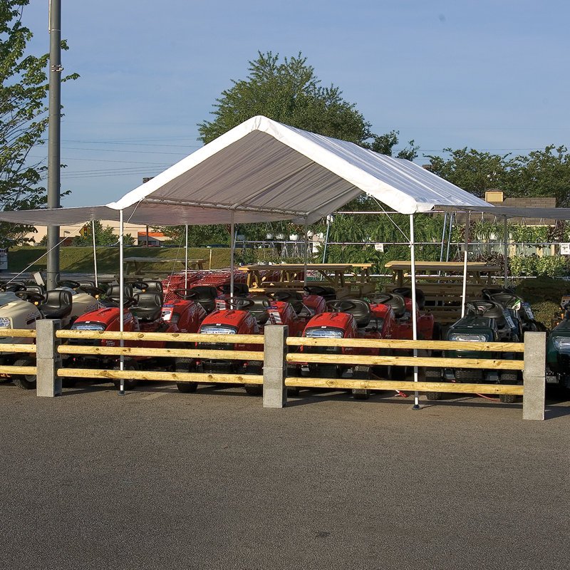 Maxap 10 Ft. X 20 Ft. White Canopy Extension Kit - Frame And Canopy Sold Separately