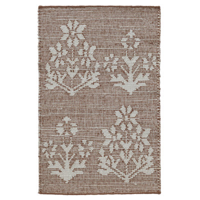 Heidi Botanical Flatweave Jute Rug