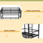 Twin XL Over Twin XL Size Pull-Out Metal Bunk Bed, Lower Bunk Can Be Pulled Out In Three Sections, Top Bunk Equipped With Safety Rails