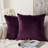 Solid Velvet Reversible Pillow Cover-2041353558-2044397496