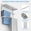 Porte-serviettes mural 16,5 po