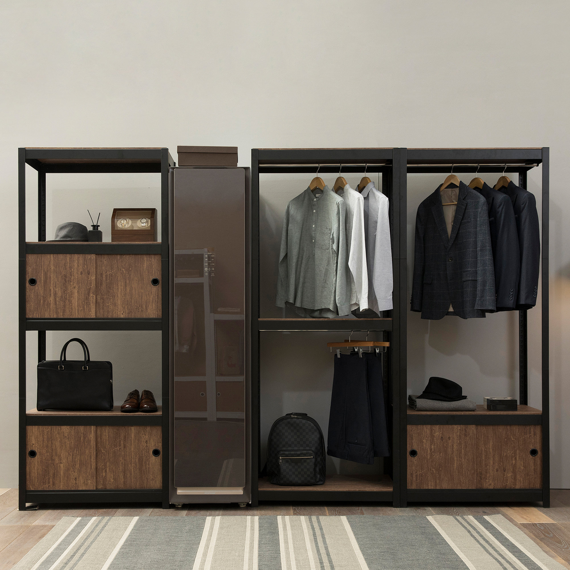 Ariella Freestanding Clothing Racks, Black