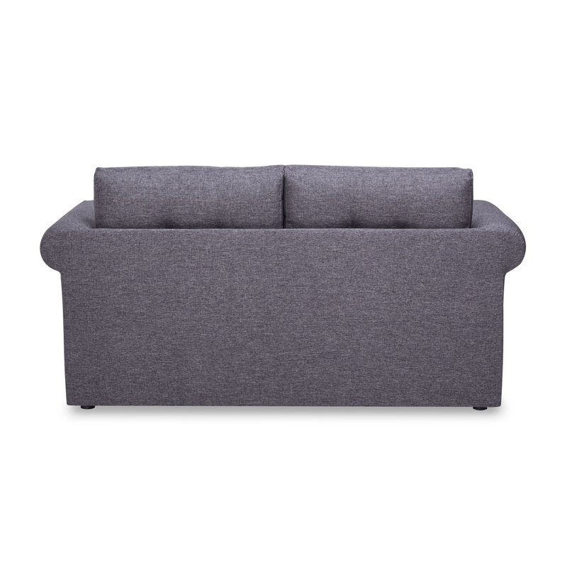 Schaible Upholstered 57.5'' Sleeper Sofa, Dark Gray