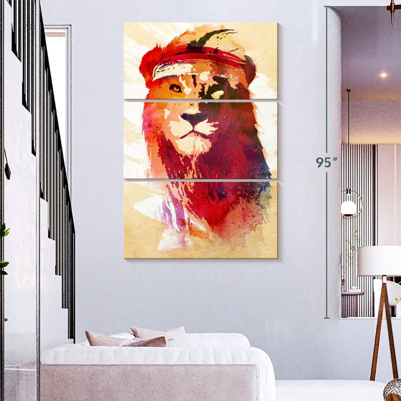 Lion de gymnastique Brampt, H 74 po x l 48 po