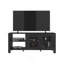 Meuble télé 65 po avec 5 tablettes ouvertes, 2 portes et console multimédia moderne pour le rangement dans le salon Freedom