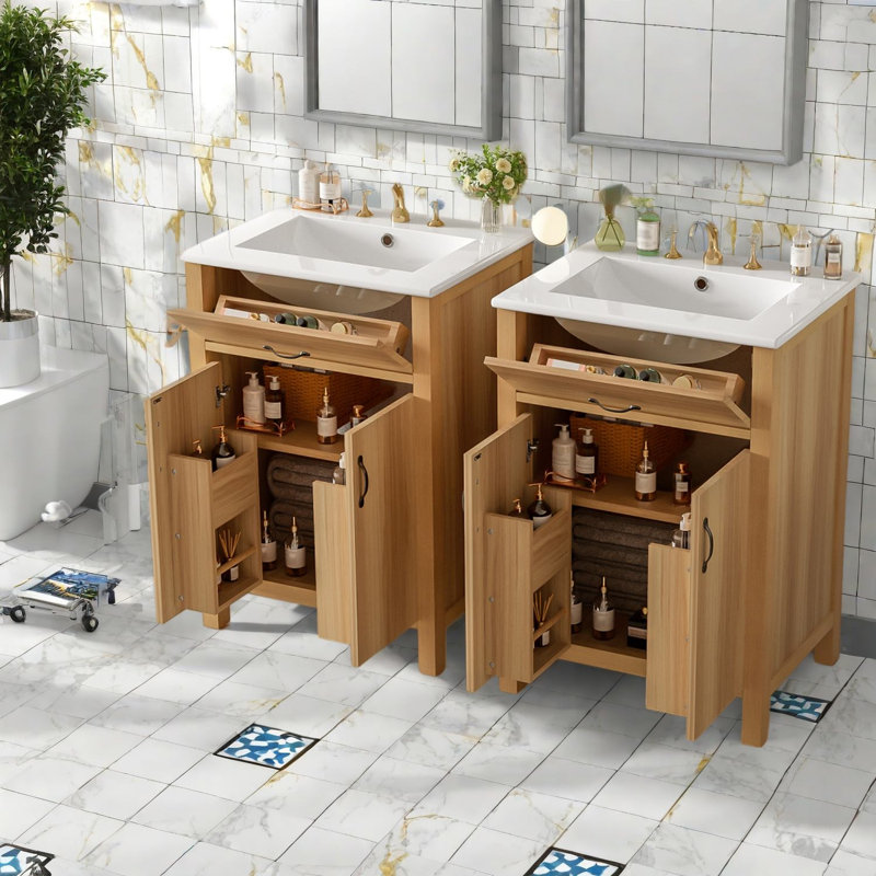 Meuble-lavabo moderne en bois
