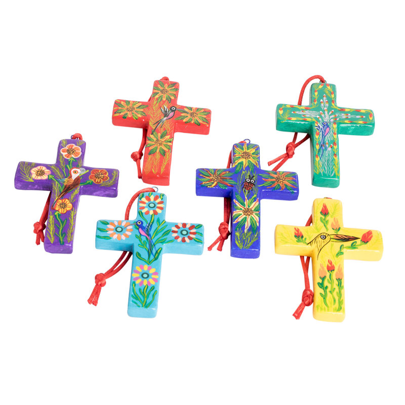 3.4'' Handmade Wood People Finial Ornament