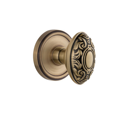 Grandeur Georgetown Rosette Single Dummy with Grande Victorian Door Knob