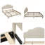 Lit plateforme tapissier avec tête de lit ajustable-575440829-575440816
